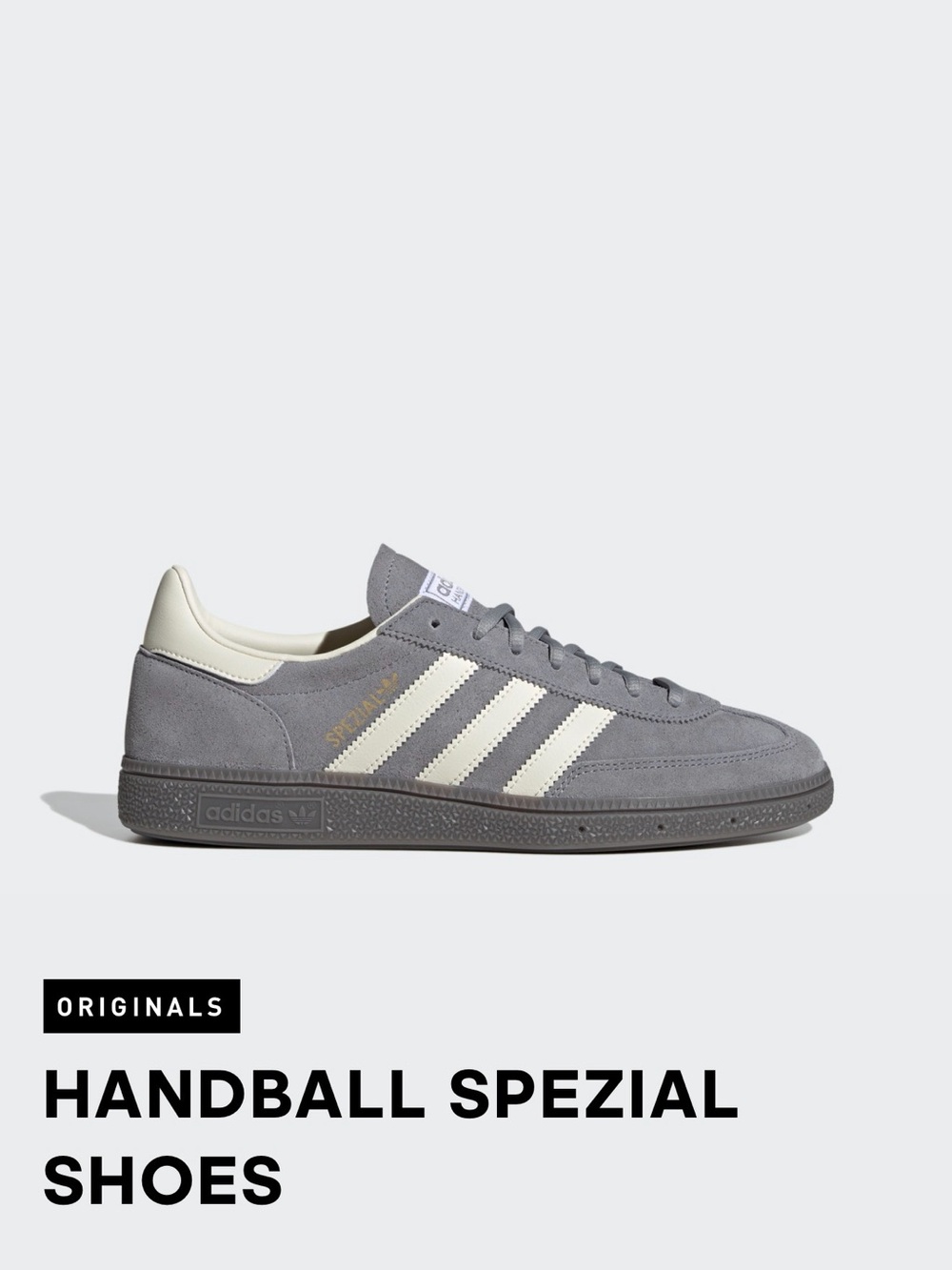 Adidas Handball Spezial Sneakers in Grey and Off-White women’s 9 men’s 8.